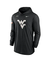 Nike Men's Black West Virginia Mountaineers 2024 Military Appreciation Performance Long Sleeve Hoodie T-Shirt