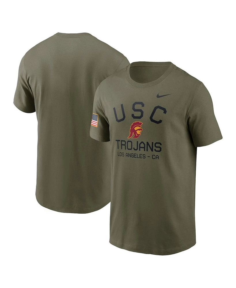 Nike Men's Olive Usc Trojans 2024 Military Appreciation Performance T-Shirt