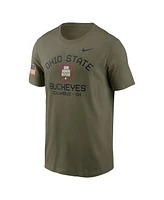 Nike Men's Olive Ohio State Buckeyes 2024 Military Appreciation Performance T-Shirt