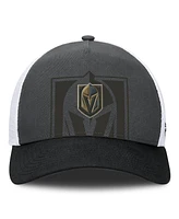 Fanatics Men's Gray/Black Vegas Golden Knights Authentic Pro A-Frame Rink Adjustable Hat