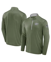 Fanatics Men's Olive Florida Gators Oht Military Appreciation Defender Quarter-Zip Jacket