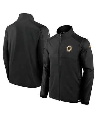 Fanatics Men's Black Boston Bruins Authentic Pro Rink Full-Zip Jacket