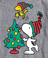 Airwaves Men's Peanuts Snoopy Woodstock Tree Short Sleeve Tee