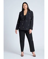 Eloquii Plus Pearl Detail Blazer