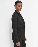 Dkny Petite Ponte One-Button Blazer