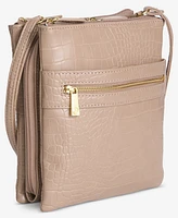 Giani Bernini Small Croc Dasher Crossbody, Exclusively at Macy's