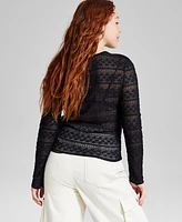 And Now This Women's Floral Lace Top, Exclusively at Macy's