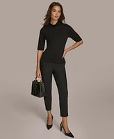 Donna Karan New York Women's Rib-Knit Turtleneck Sweater