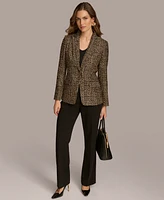 Donna Karan New York Women's Single-Button Tweed Blazer