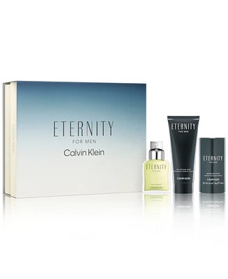 Calvin Klein Men's 3-Pc. Eternity Eau de Toilette Gift Set, Exclusive at Macy's
