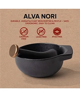 Alva Nori Cast Iron Mortar and Pestle Set 4.3"