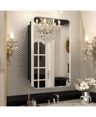 keonjinn Rectangle Recessed Medicine Cabinet with Shelves