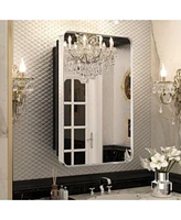 keonjinn Rectangle Recessed Medicine Cabinet with Shelves
