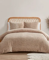 Jessica Simpson Plush Leopard -Pc. Duvet Cover Set