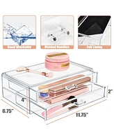 Sorbus Stackable Acrylic Drawers - Perfect for Organizing Makeup Palettes, Hair Accessories, Cosmetics & more