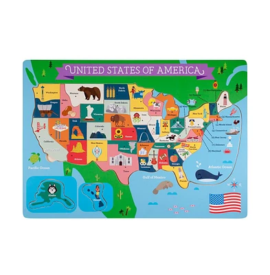 Slickblue Fifty Nifty Usa States Puzzle – Educational Map Puzzle for Learning Geography