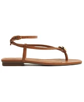 Arezzo Women's Zuri Square Toe Flat Sandals