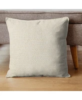 Ihi Home Madera Cross Weave Pillow, 22"x 22"
