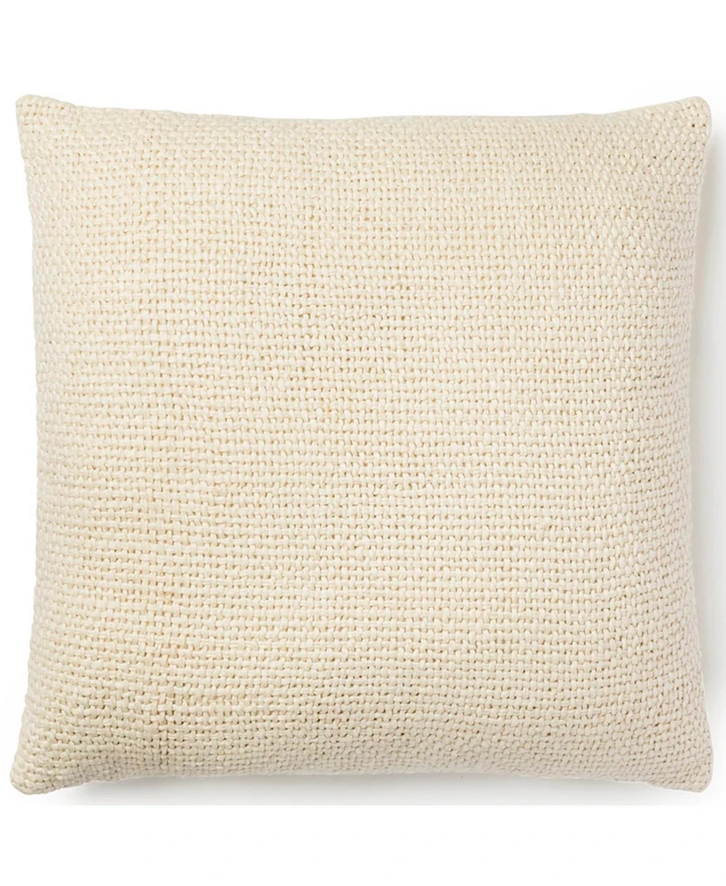 Ihi Home Madera Cross Weave Pillow, 22"x 22"