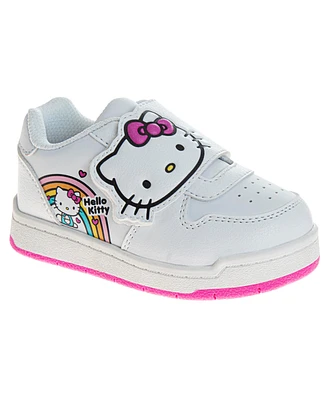 Hello Kitty Toddler and Little Girls Hook Loop Casual Sneakers