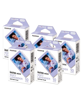 Fujifilm Instax Mini Soft Lavender Instant Print Film Pack Bundle