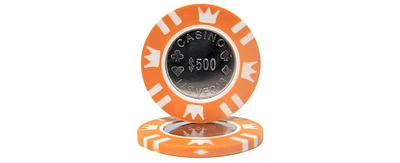 Slickblue 15g Heavyweight Poker Chips with Coin Inlay - 25-Pack