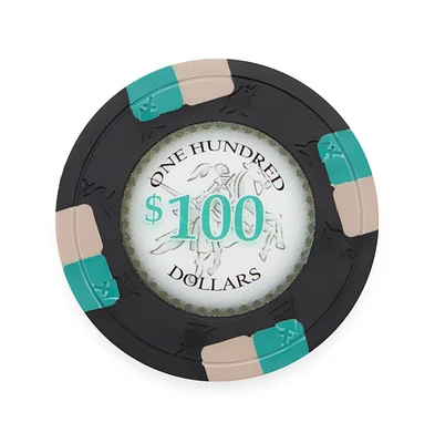 Slickblue Poker Knights Poker Chips (25-pack) - Clay Composite $100