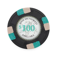 Slickblue Poker Knights Poker Chips (25-pack) - Clay Composite $100