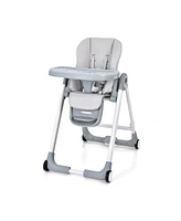 Gouun Baby Folding Convertible High Chair with Wheels and Adjustable Height