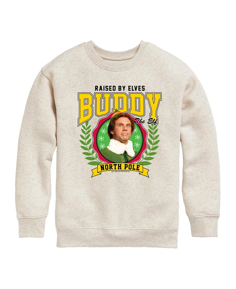 Elf Big Girls Buddy Graphic Raglan Top