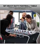 Inolait 58" Foosball Table, Competition Sized Soccer Table Game, Heavy Duty Arcade Game Table