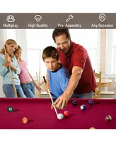 Inolait 48" Folding Pool Table, Portable Billiard Game Tables for Kids and Adults