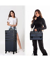 Byootique 3-Piece Makeup Train Cases Cosmetic Organizer Kit