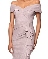 Xscape Petite Sweetheart-Neck Off-The-Shoulder Gown