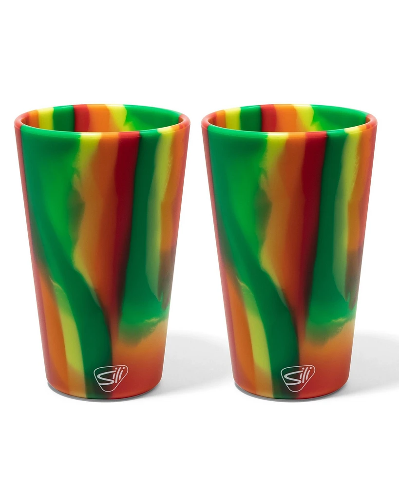 Pint Glasses: 2 pk - Hibiscus