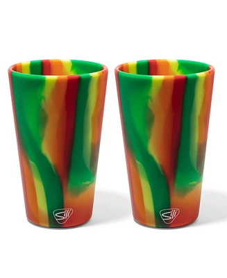Pint Glasses: 2 pk - Hibiscus