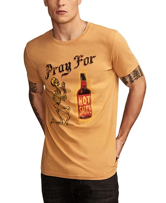 Lucky Brand Men's Pray for Hot Sauce Shirt