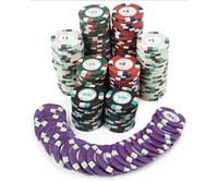 Slickblue Poker Knights Poker Chips (25-pack) - Clay Composite $1