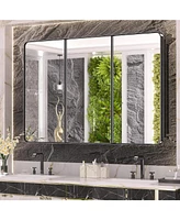 keonjinn Rectangle Recessed Medicine Cabinet with Shelves