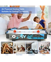 Inolait 34" Mini Tabletop Air Hockey Game with Electric Motor Fan, 2 Pushers and 2 Air Hockey Pucks