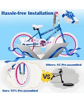Sugift 20 in. Kids Bike Child Bicycle for Girls Age 7-14 Years, Bule 4.2 stars out of 63 reviews