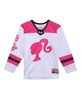 Barbie Toddler Girls Mesh Hockey Jersey Long Sleeve T-Shirt