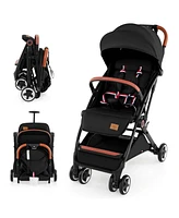 Costway Lightweight Baby Stroller Aluminium Frame with Net for Travel