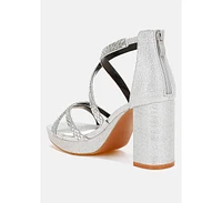 Infatuated Rhinestones Embellished Strappy Sandals