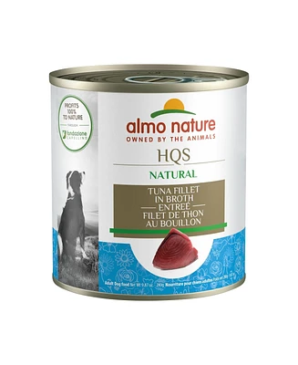 Almo Nature Hqs Natural Dog 12pk (9.87oz): Tuna Fillet In Broth Entree