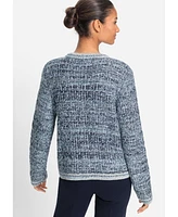 Olsen Women's Tweed Knit Cardigan