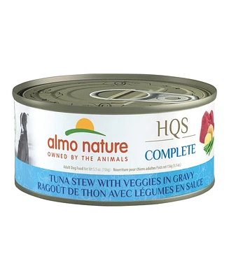 Almo Nature Hqs Complete Dog 12pk (5.5oz): Tuna Stew W/ Veggies In Gravy