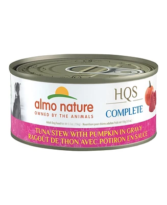 Almo Nature Hqs Complete Dog 12pk (5.5oz): Tuna Stew W/ Pumpkin In Gravy