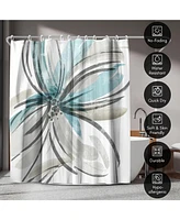 Americanflat 71x74 May Poem Shower Curtain - 100% Polyester Shower Curtain