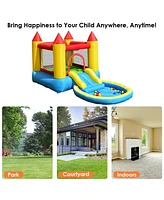 Gouun Kids Inflatable Bounce House Castle with Balls Pool and Bag